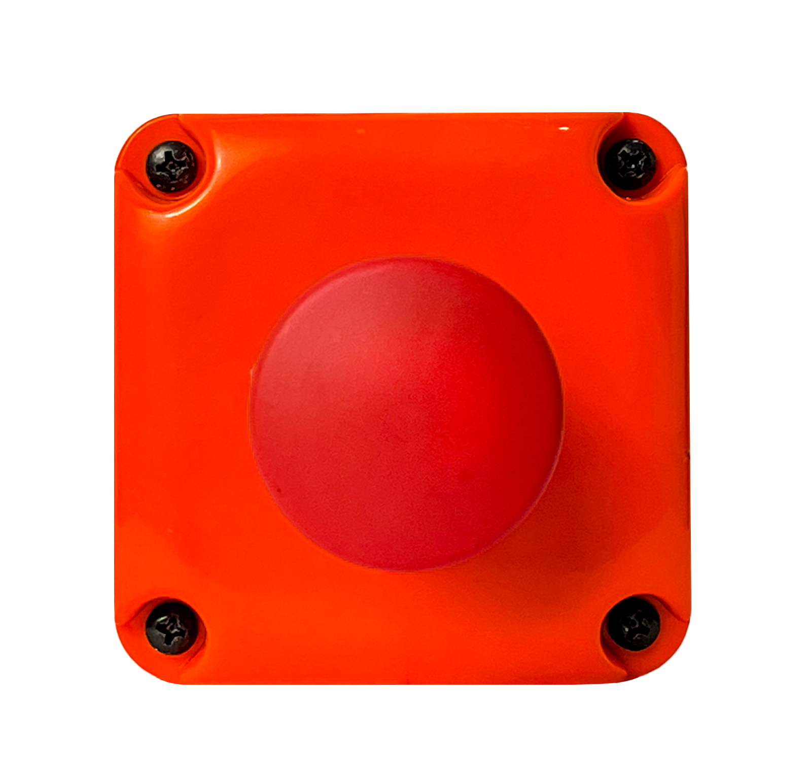 Botoeira IP uTech laranja vista de frente